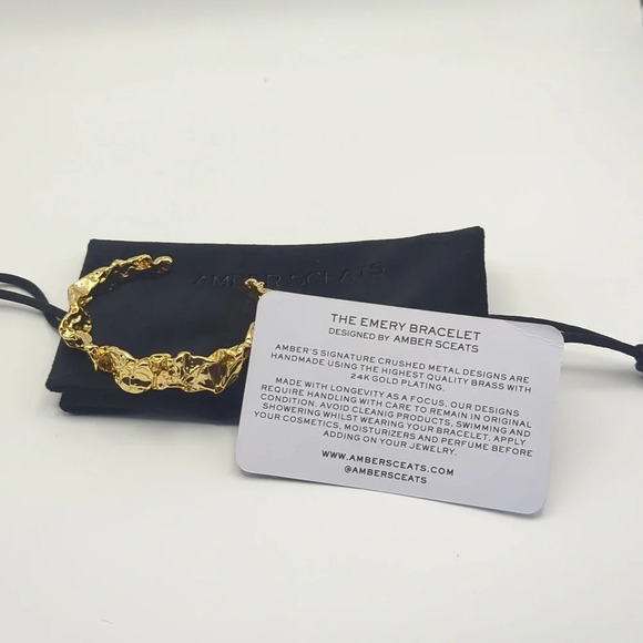 The Emery Bracelet Amber Sceats 24k Plated - Picture 4 of 4